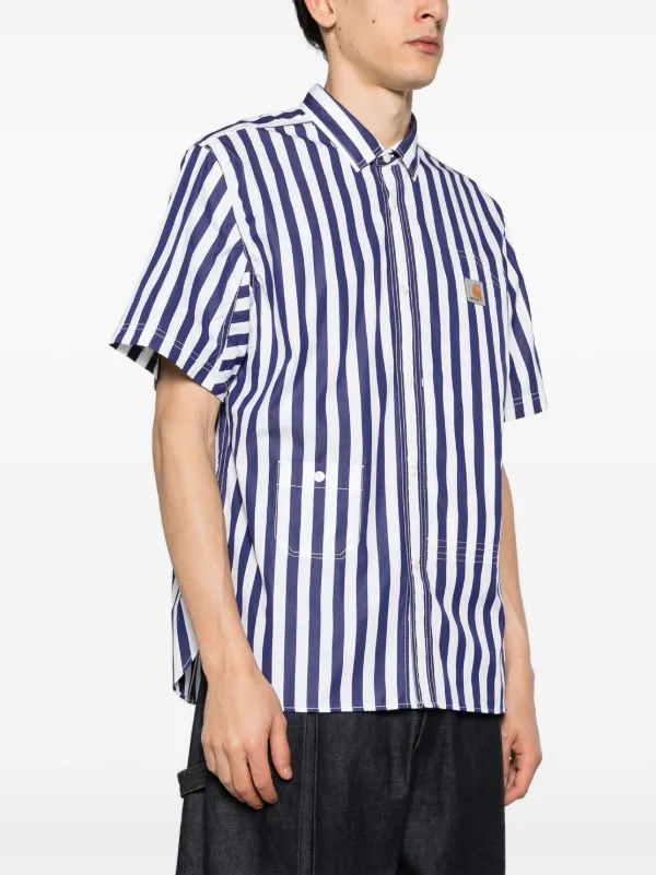JUNYA WATANABE 柄シャツ　夏 Red Junya Watanabe MAN Patchwork Stripe Shirt x Roy