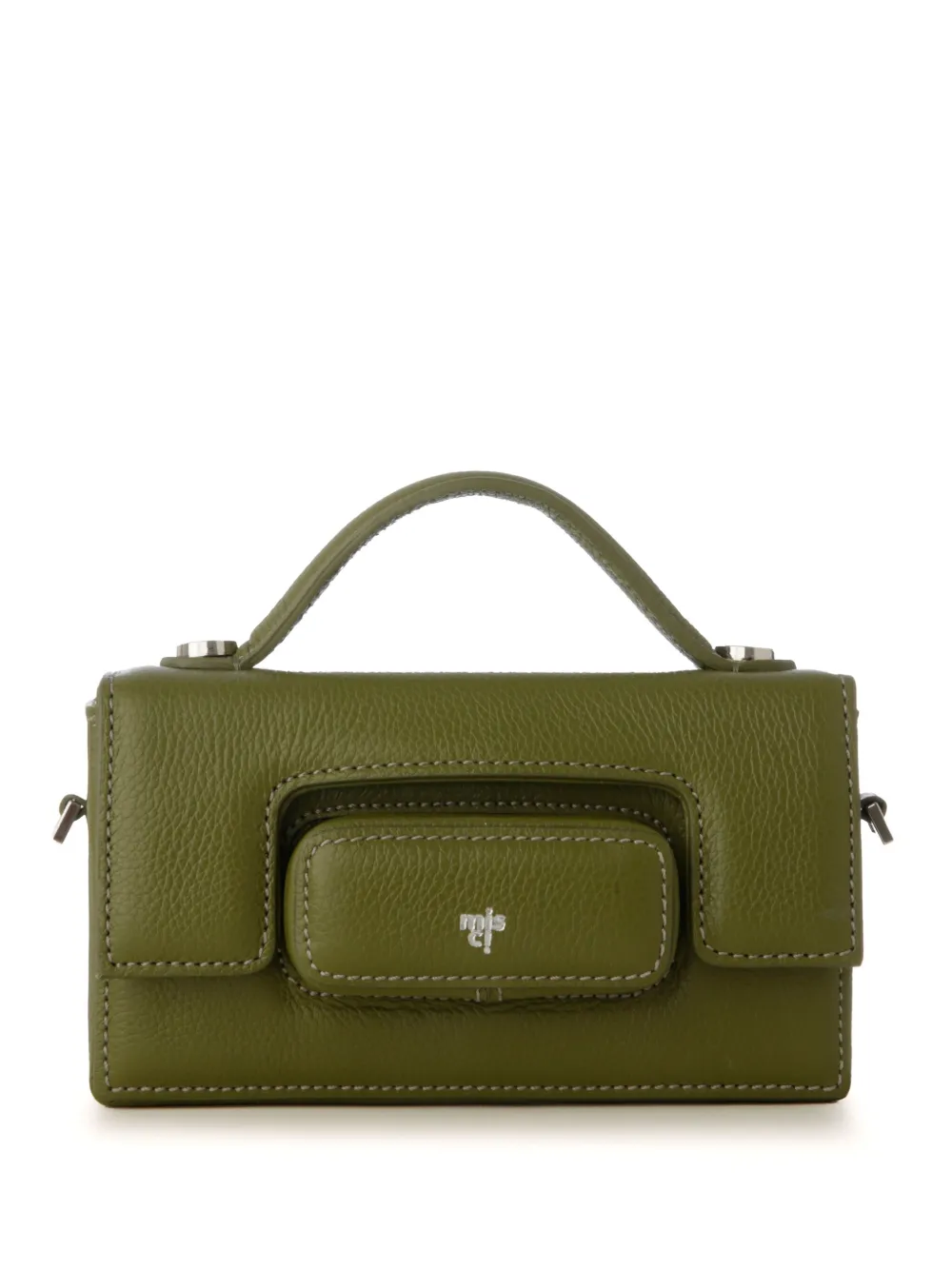 Misci Eli Leather Tote Bag In Green