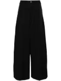 Andrea Ya'aqov high-waisted wide-leg trousers - Black