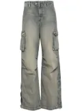 Andrea Ya'aqov mid-rise wide-leg jeans - Blue
