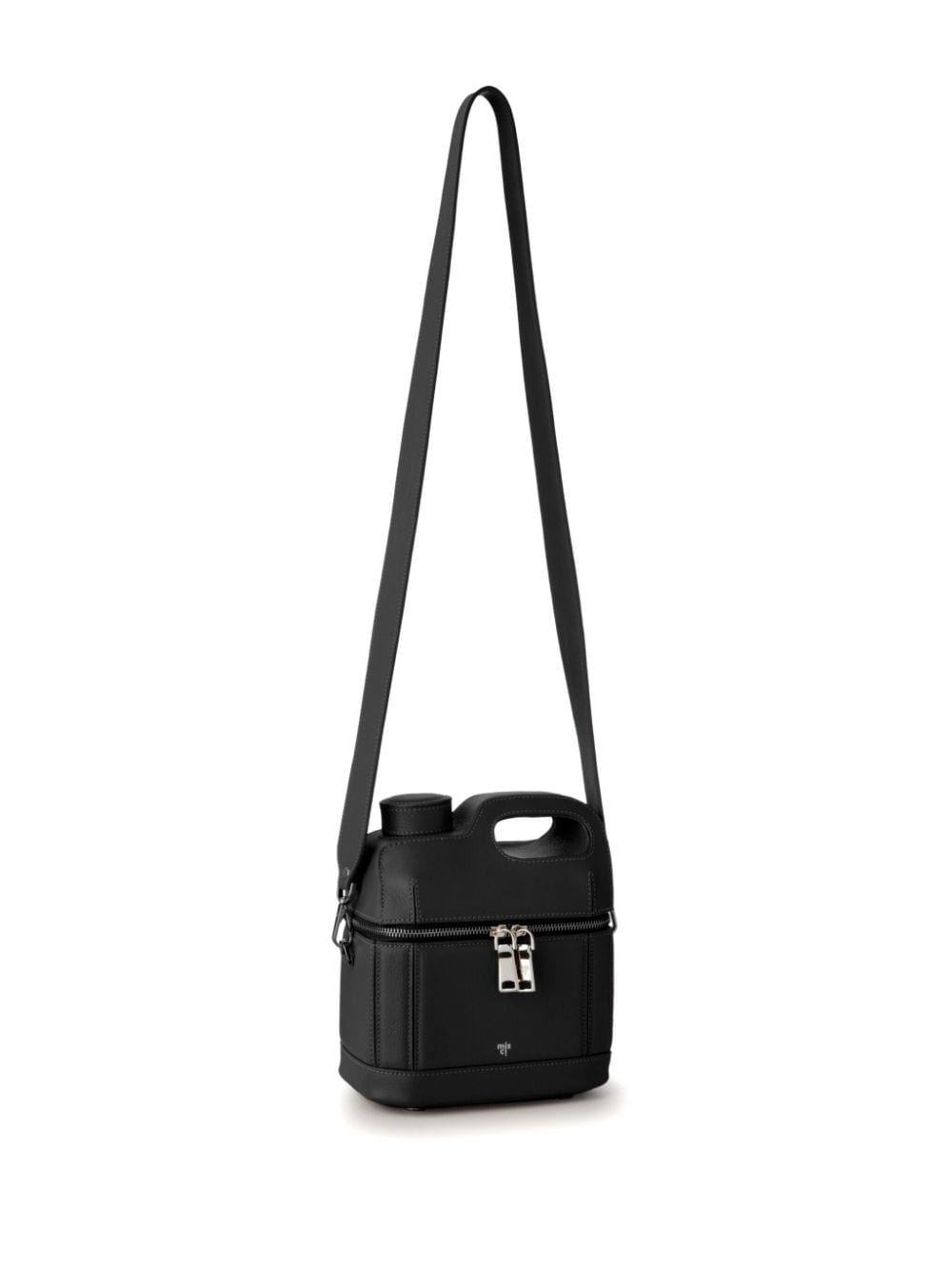 Shop Misci Galão Leather Tote Bag In Black
