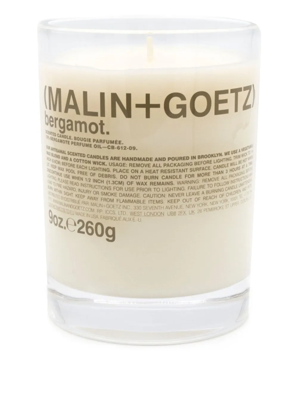 MALIN+GOETZ Bergamot candle (260g) | Candles | Image 2