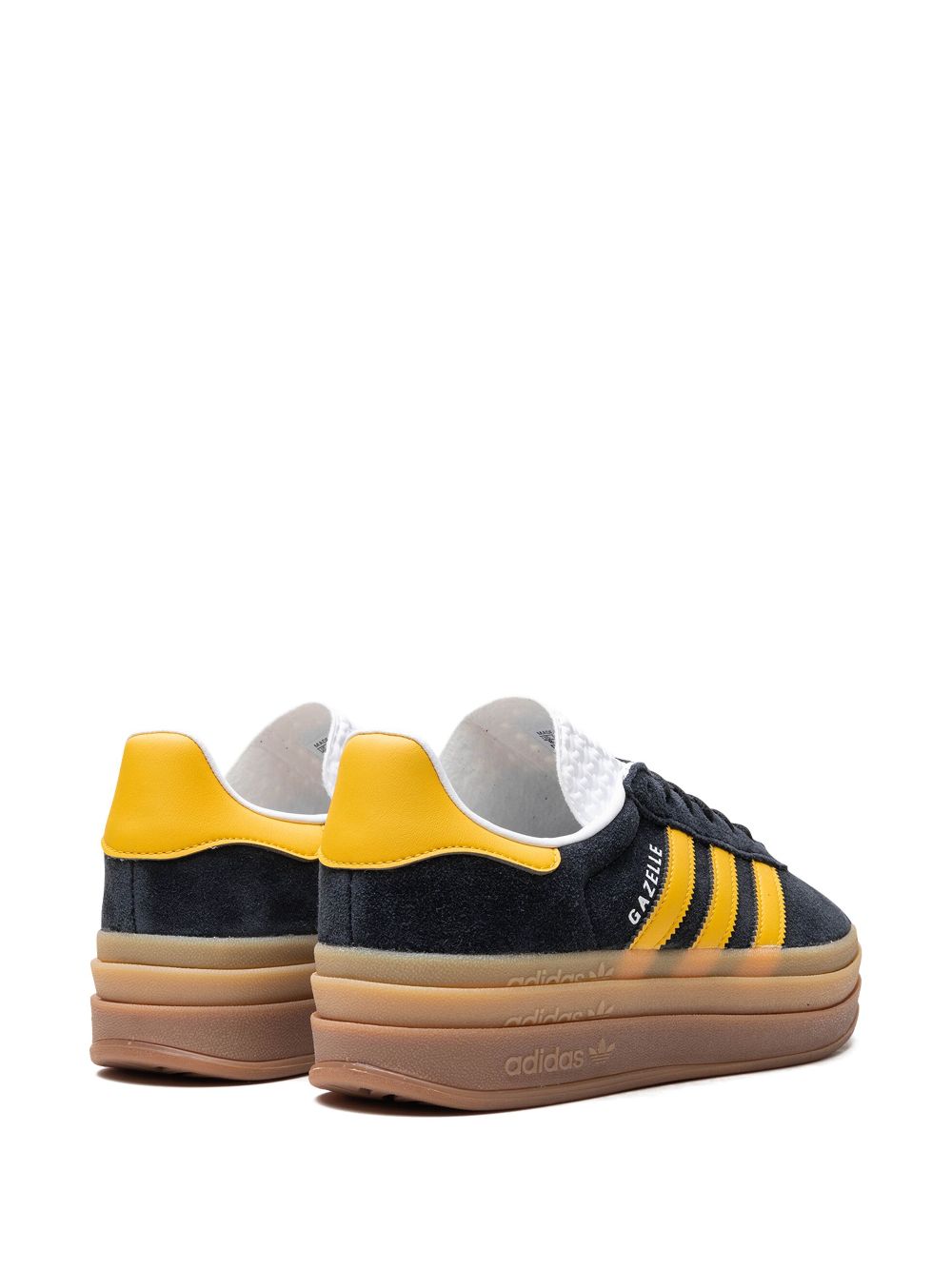 Shop Adidas Originals Gazelle Bold Suede Sneakers In Black