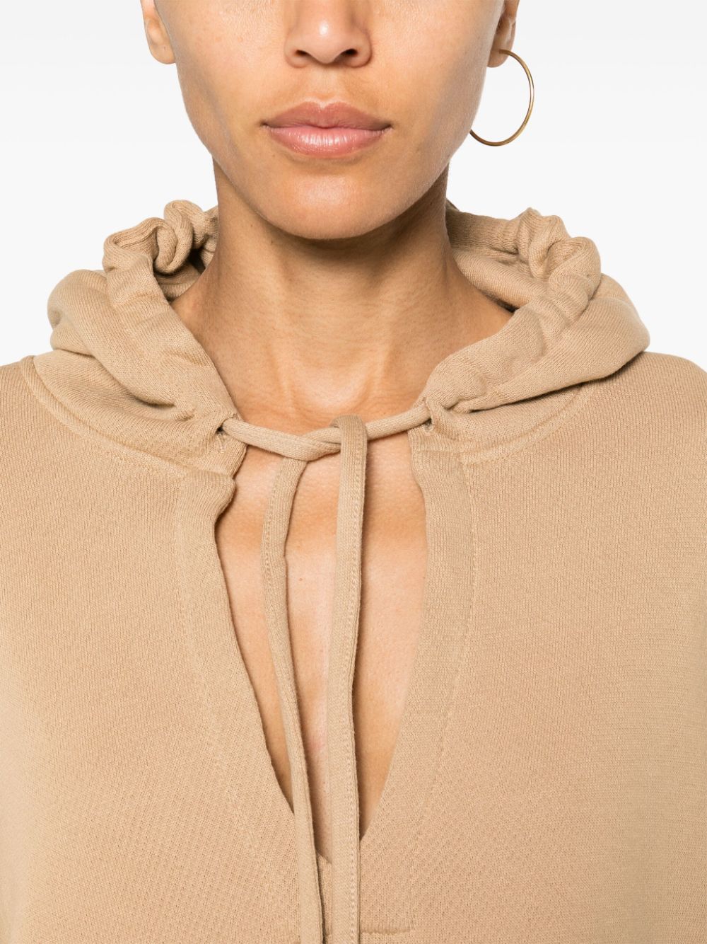 Baserange Cropped hoodie Beige