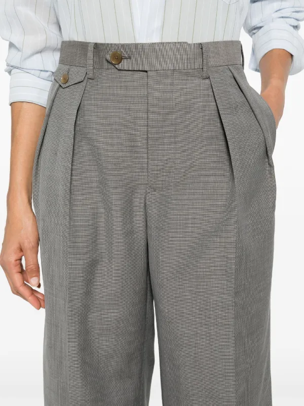 パンツ AURALEE TROPICAL WOOL SLACKS (L.GRAY) Auralee Tropical straight-leg Trousers | Grey | FARFETCH