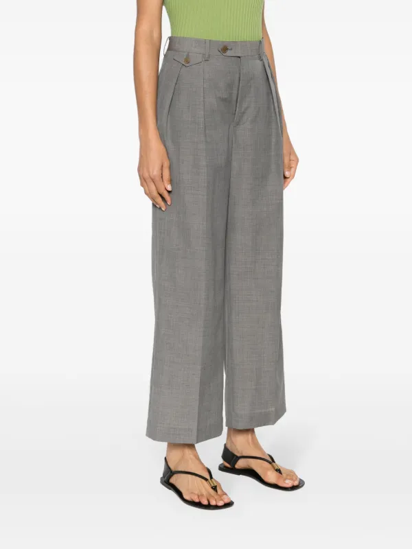 Auralee Tropical straight-leg Trousers | Grey | FARFETCH