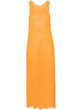 Auralee semi-sheer maxi dress - Orange