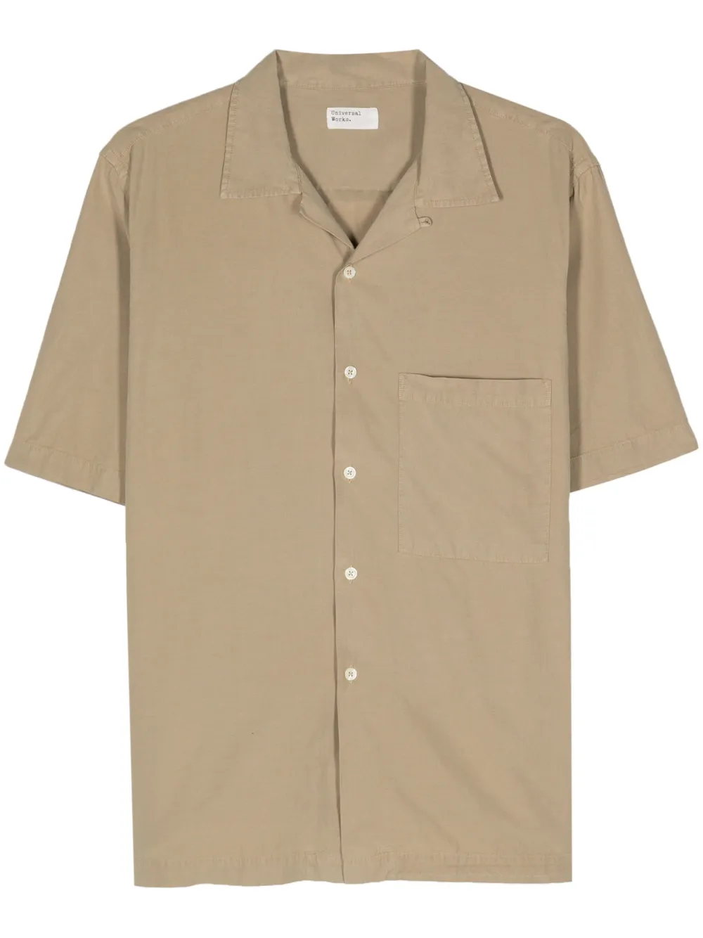 Universal Works Camp Ii Short-sleeves Shirt In Neutrals