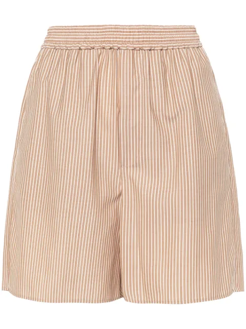 Auralee striped wool shorts