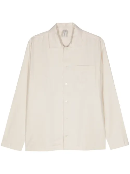 Chemise en soie à col à découpes - Another Aspect - Modalova