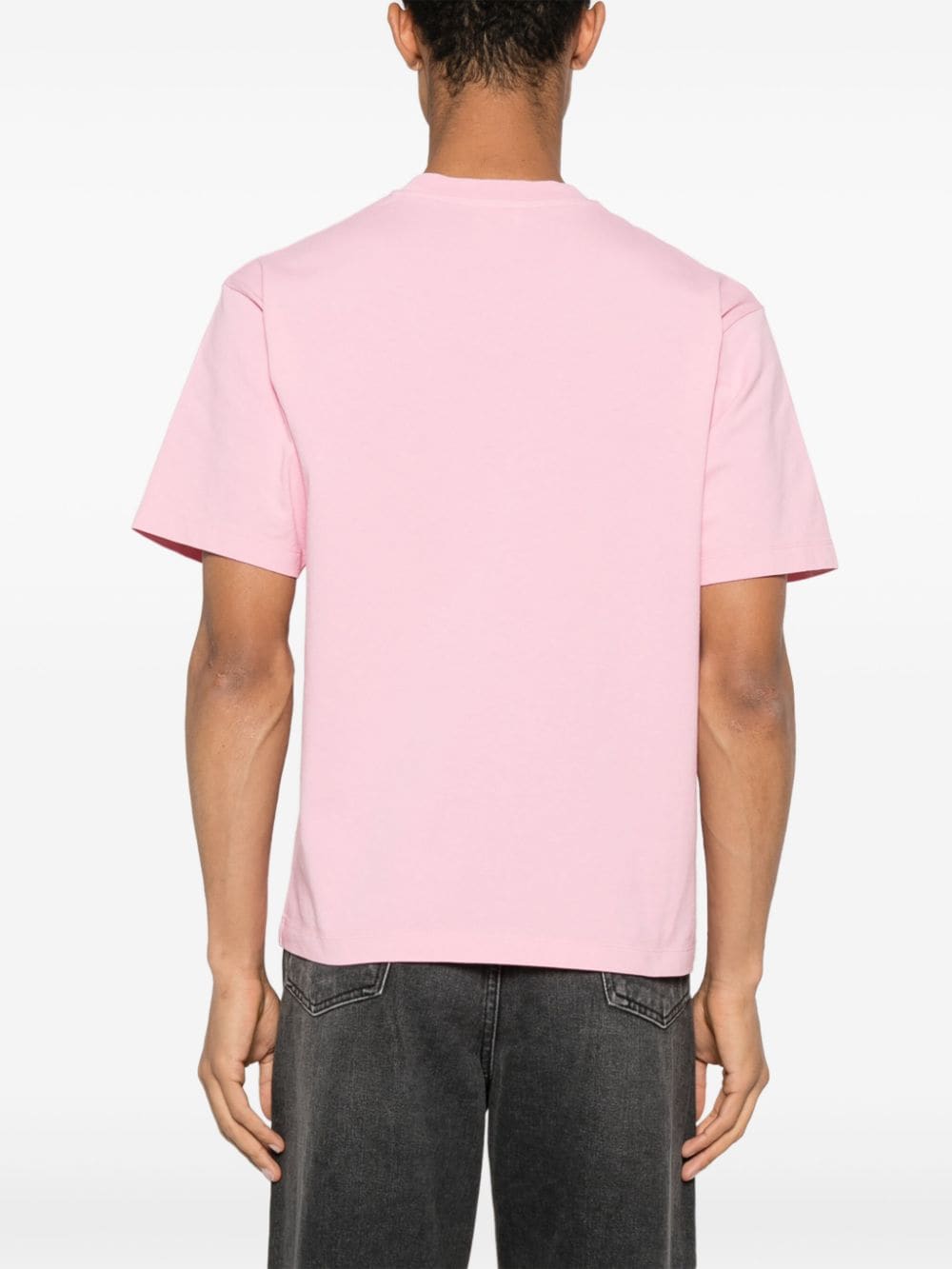 Shop Stockholm Surfboard Club Embroidered-logo Cotton T-shirt In Pink