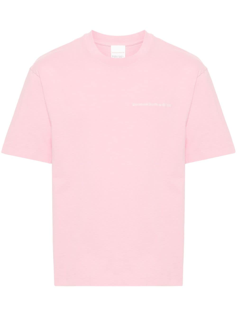 Shop Stockholm Surfboard Club Embroidered-logo Cotton T-shirt In Pink