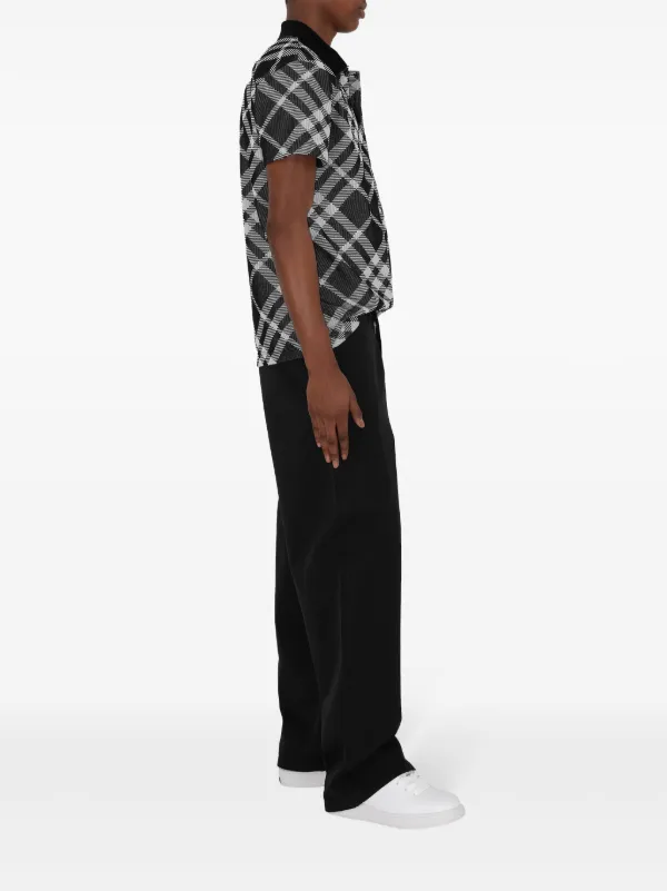 Burberry Vintage Check Cotton Polo Shirt | Black | FARFETCH