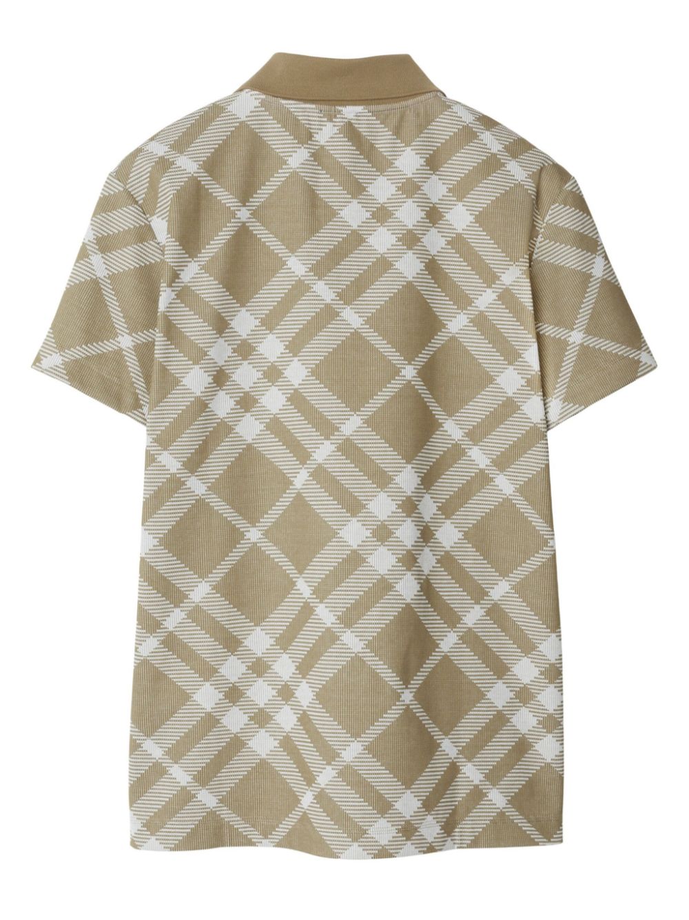 Burberry short sleeve cotton-blend polo Men