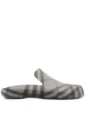 Burberry Stingray checked-lining slippers - Grey