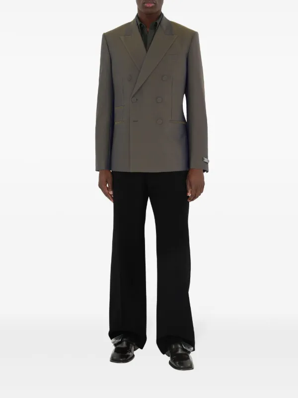 Burberry double breasted suit best sale