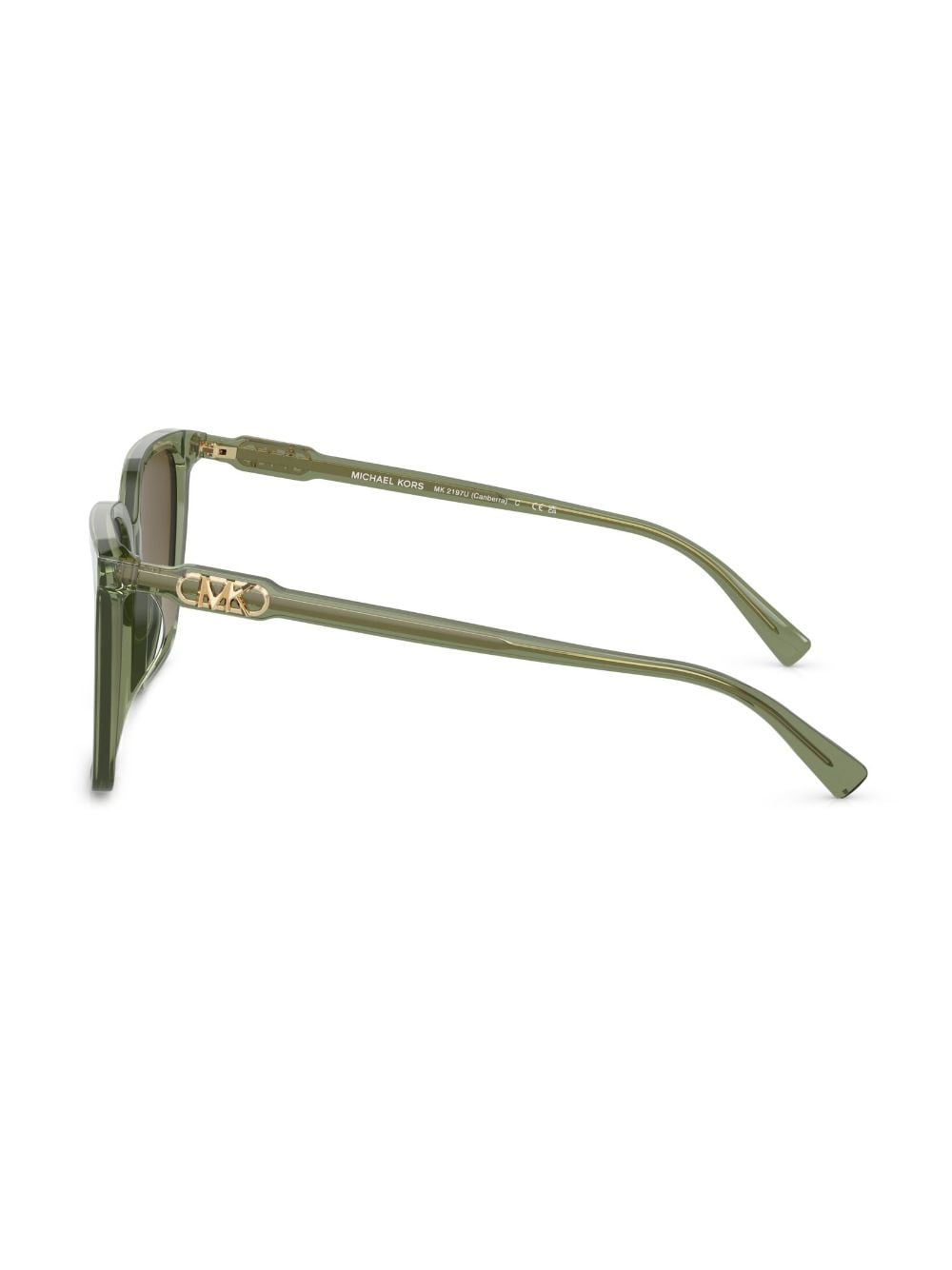 Shop Michael Kors Canberra Square-frame Sunglasses In Green