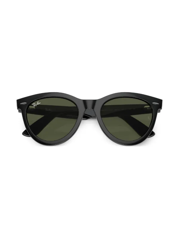 Ray-Ban wayfarer ウェイファーラー ブラック サングラス Ray-Ban Wayfarer ラウンドフレーム サングラス | ブラック | FARFETCH JP
