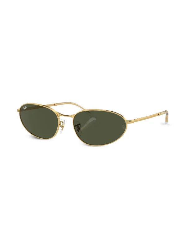 Ray-Ban RB3734 オーバルフレーム サングラス | ゴールドトーン
