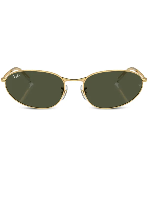 Ray-Ban RB3734 オーバルフレーム サングラス | ゴールドトーン 
