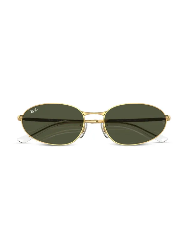 Ray-Ban RB3734 oval-frame Sunglasses Gold FARFETCH IN