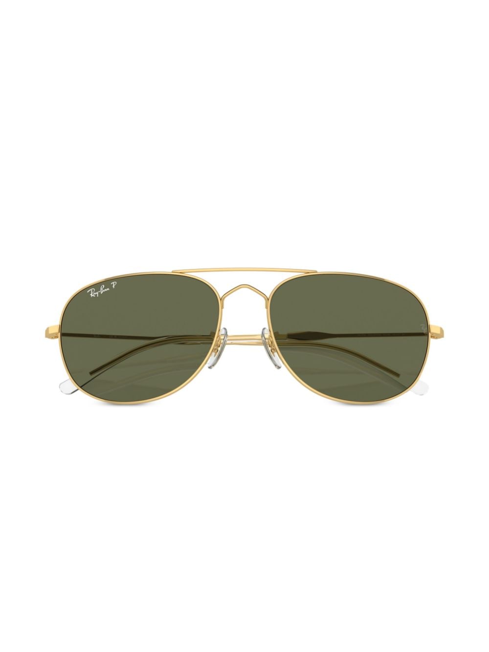 Shop Ray Ban Bain Bridge Pilot-frame Sunglasses In Gold