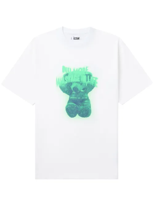 T-shirt en coton à imprimé ourson - izzue - Modalova