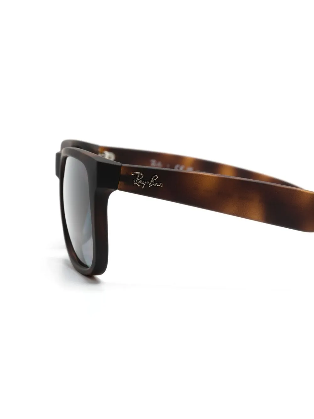 Shop Ray Ban Justin Square-frame Sunglasses In Brown