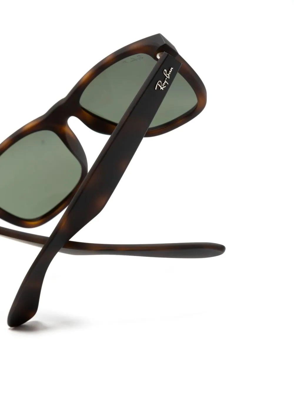 Ray-Ban Justin zonnebril met vierkant montuur Bruin