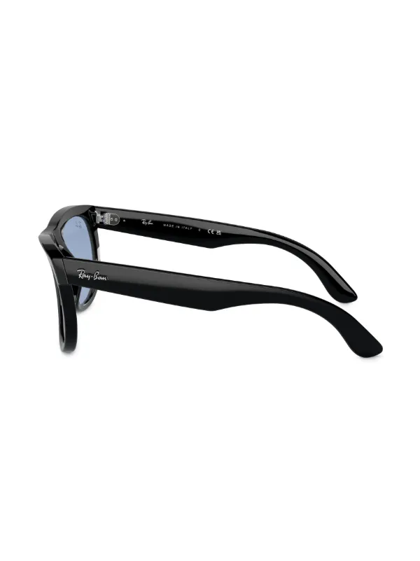 Ray-Ban Wayfarer Reverse ラウンドフレーム サングラス | ブラック