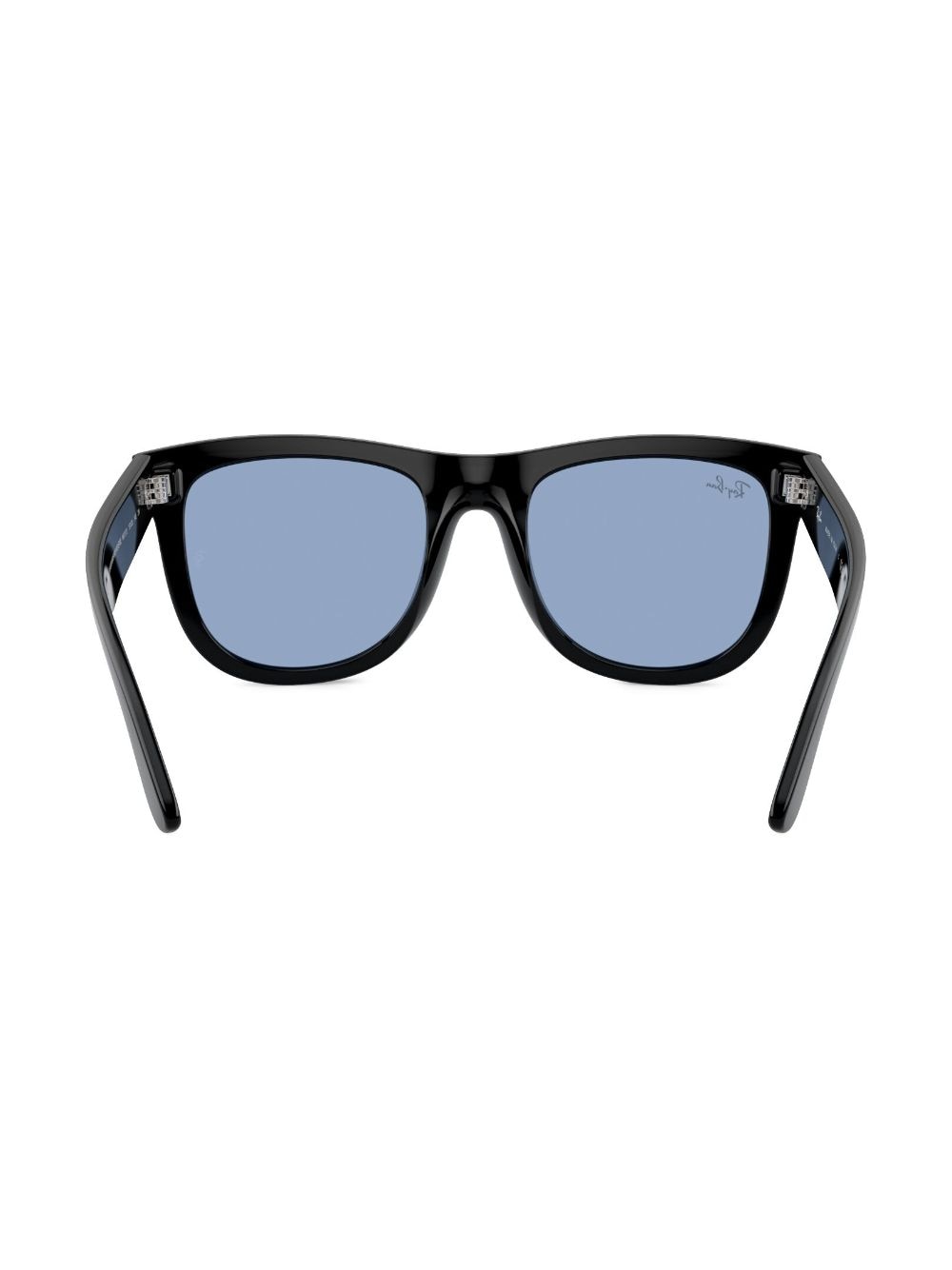 Shop Ray Ban Wayfarer Reverse Round-frame Sunglasses In Black