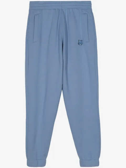 Maison Kitsuné Fox-appliqué cotton track pants