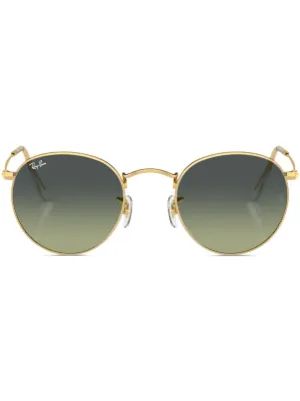 Ray-Ban ラウンドフレーム サングラス | ゴールドトーン | FARFETCH JP