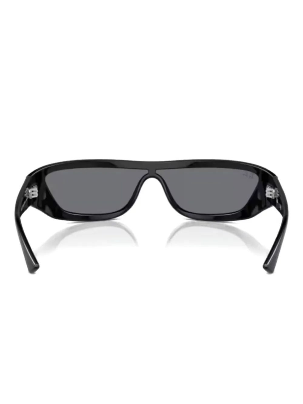 Ray Ban Xan Bio-based Shield-frame Sunglasses In Black