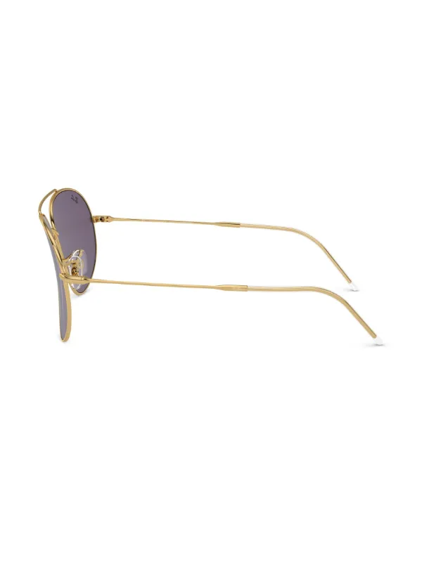 Ray-Ban Aviator Reverse サングラス | ゴールドトーン | FARFETCH JP
