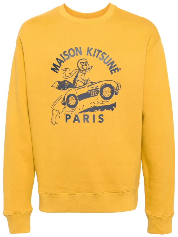 Maison Kitsuné Racing Fox スウェットシャツ | イエロー