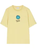 Maison Kitsuné Floating Flower cotton T-shirt - Yellow