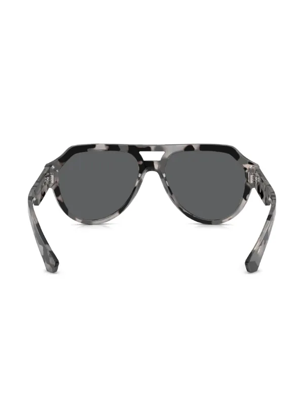 Dolce & Gabbana Eyewear トータスシェル パイロット サングラス