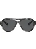 Dolce & Gabbana Eyewear tortoiseshell pilot-frame sunglasses - Grey
