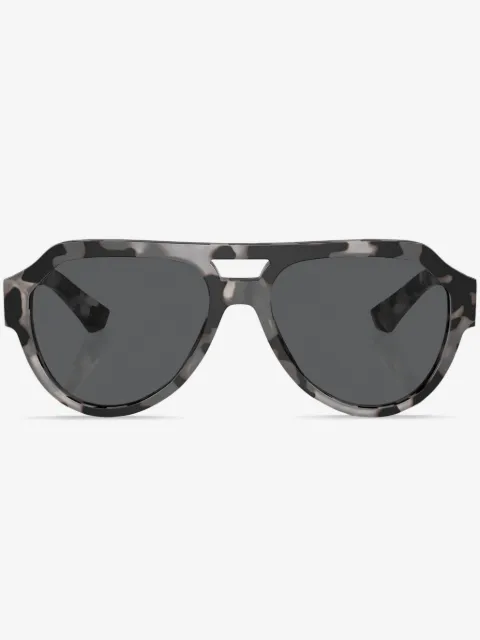 Dolce & Gabbana Eyewear tortoiseshell pilot-frame sunglasses