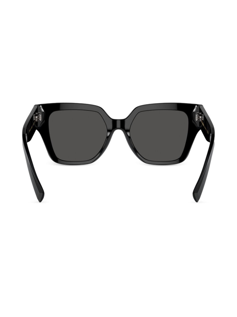 Shop Dolce & Gabbana Transparent Square-frame Sunglasses In Black