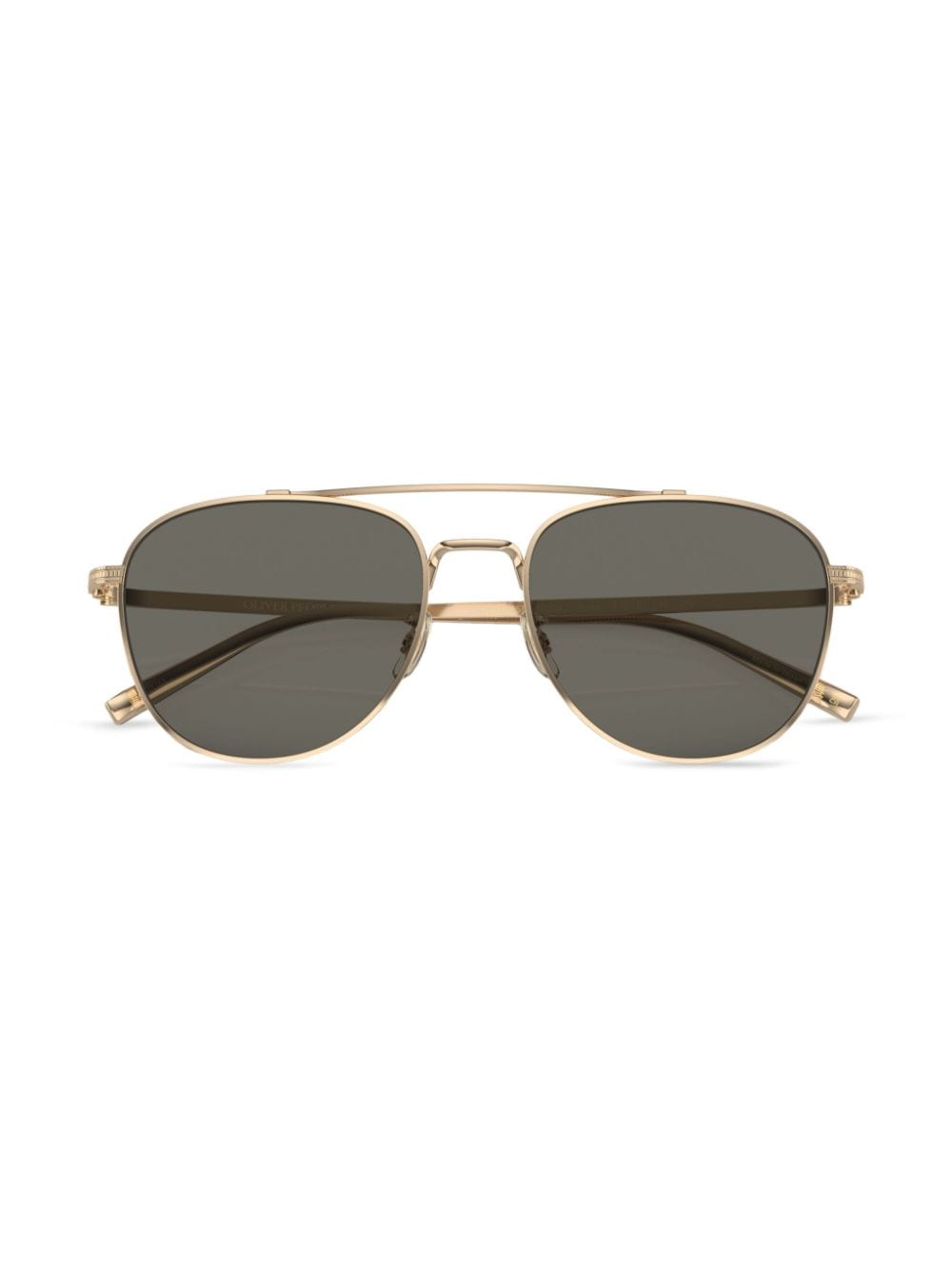 Shop Oliver Peoples Rivetti Pilot-frame Sunglasses In Gold