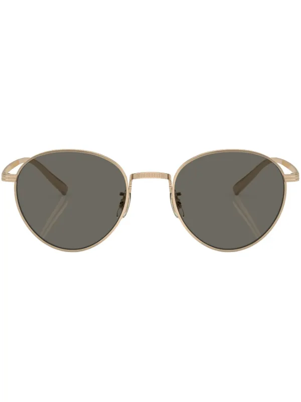 Oliver Peoples Rhydian ラウンドフレーム サングラス | ゴールド 