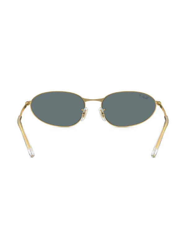 Ray-Ban RB3734 オーバルフレーム サングラス | ゴールドトーン