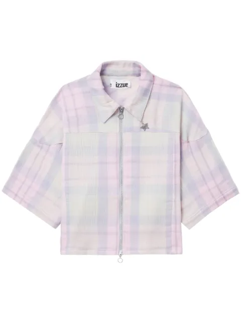 izzue camisa con cuadros estampados