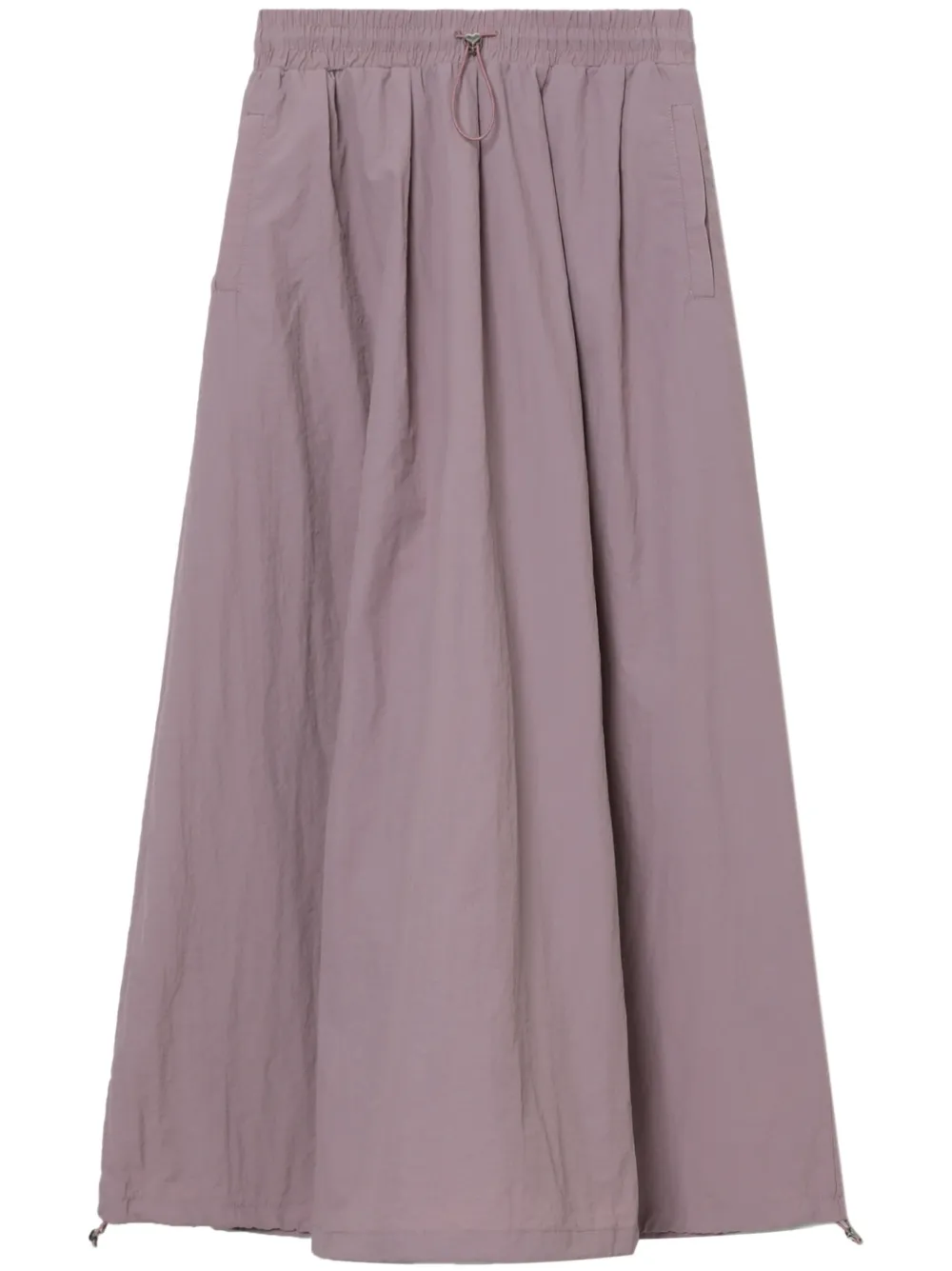 Tout A Coup Drawstring High-waisted Skirt In Pink