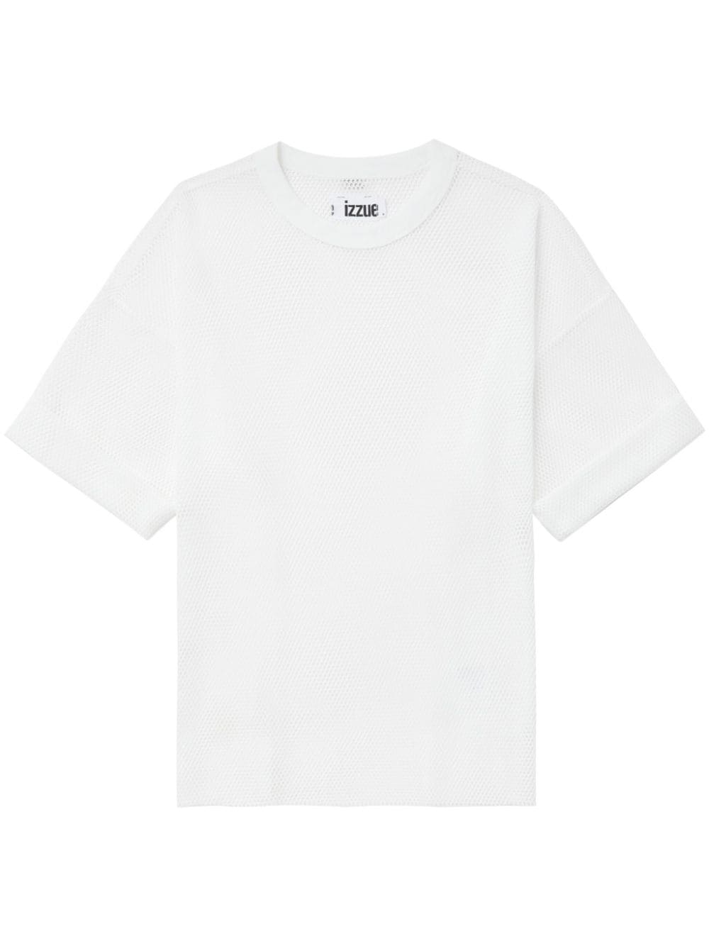 Izzue Semi-sheer Mesh T-shirt In White
