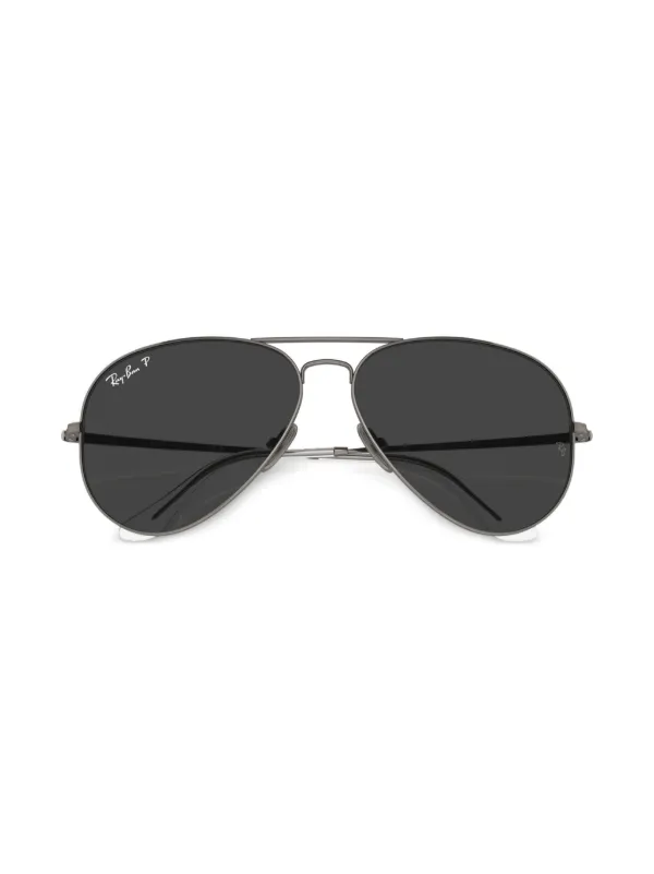 Ray ban tinted aviators NWT NWT RAY BAN RB3581N 003/30 BLAZE SHOOTER SILVER GREEN  main image 3
