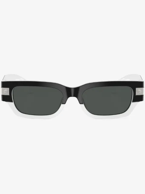 Versace Eyewear 클래식 탑 직사각 프레임 선글라스