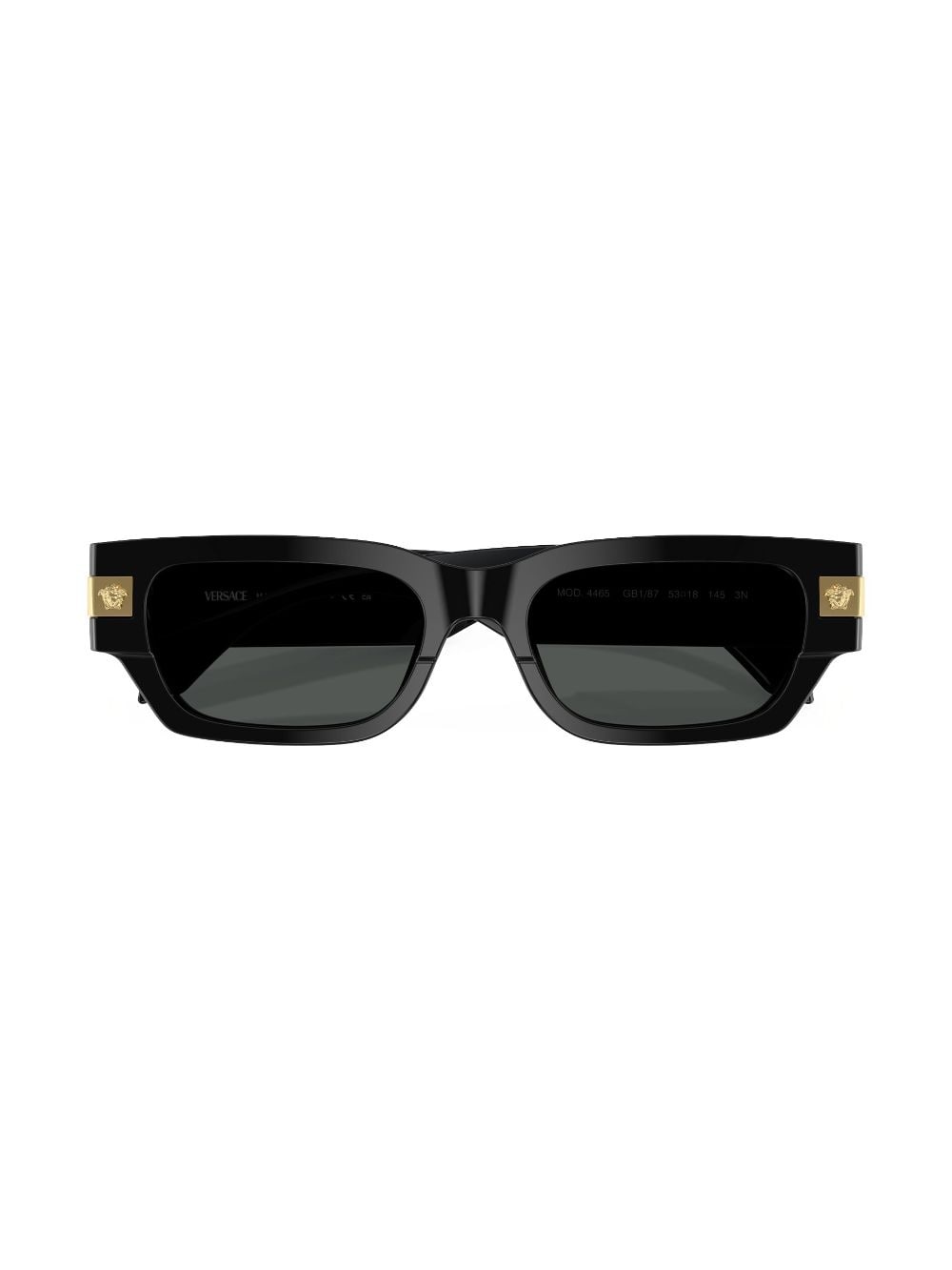 Shop Versace Classic Rectangle-frame Sunglasses In Black